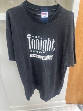 Hanes Black The Tonight Show with Jay Leno Graphic Tee-Vintage